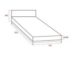 LETTO Afrodite Artigianale in OFFERTA OUTLET - 45%