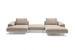 Letto con penisola Limitless Felis in Tessuto a 4388€