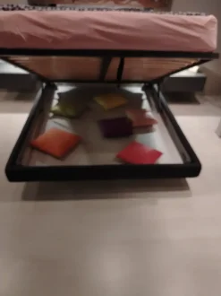 Letto design con contenitore Wiki con contenitore a box V&nice a prezzo scontato