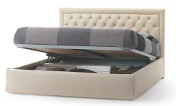 Letto design con contenitore Vittoria Artigianale a prezzo scontato