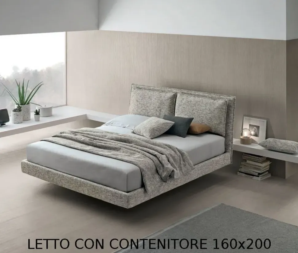 Letto design con contenitore Wiki V&nice a prezzo scontato