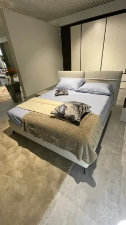 Letto design con contenitore Chop compatto Samoa a prezzo scontato