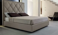 Letto design con contenitore Letto in pelle con contenitore Md work a prezzo scontato