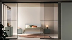 Letto design con gambe Letto matrimoniale modello larissa Orme a prezzo ribassato