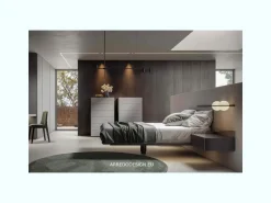 Letto design con giroletto Cloud Veneran a prezzo scontato