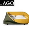 Letto design con giroletto Colletto  Lago a prezzo scontato