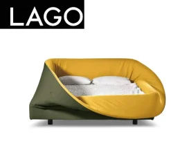 Letto design con giroletto Colletto  Lago a prezzo scontato