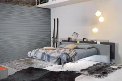 Letto design con piedini Vele_bed Lago a prezzo ribassato