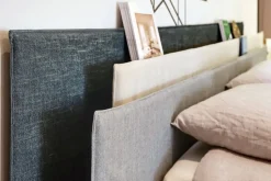 Letto design con piedini Vele_bed Lago a prezzo ribassato