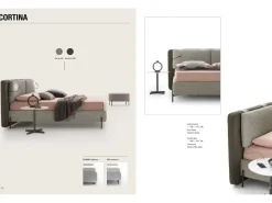 Letto design Cortina Le comfort scontato 35%