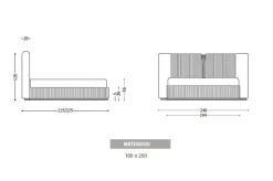 Letto design Luxury bed base acciaio   inserti acciaio  Md work con un ribasso del 30%