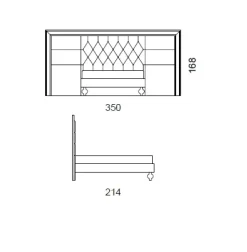 Letto design Luxury bed italy Md work scontato 39%