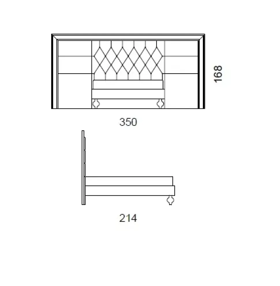 Letto design Luxury bed italy Md work scontato 39%