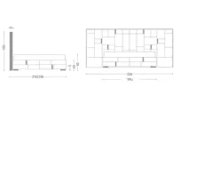 Letto design Luxury nabuk maxi Md work con uno sconto esclusivo