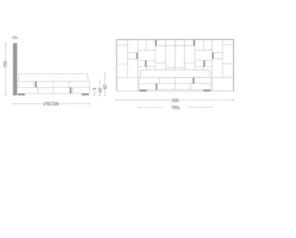 Letto design Luxury nabuk maxi Md work con uno sconto esclusivo