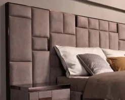 Letto design Luxury nabuk maxi Md work con uno sconto esclusivo