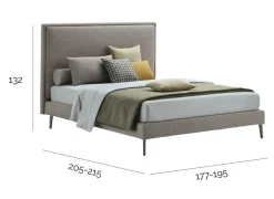 Letto design Ziva V&nice scontato 32%