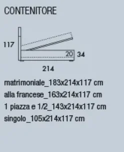 LETTO Giada Nefi a PREZZI OUTLET