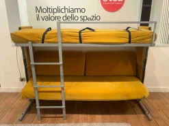 Letto imbottito a scomparsa Doc divano letto a castello Clei a prezzo ribassato