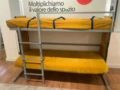 Letto imbottito a scomparsa Doc divano letto a castello Clei a prezzo ribassato