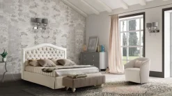 Letto imbottito con contenitore Dama Le comfort a prezzo scontato