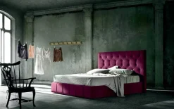 Letto imbottito con contenitore Hamilton Felis a prezzo scontato