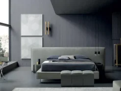 Letto imbottito con contenitore 200 x 200 Artigianale a prezzo ribassato