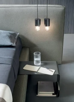 Letto imbottito con contenitore 200 x 200 Artigianale a prezzo ribassato