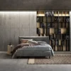 Letto imbottito con contenitore Charlie Artigianale a prezzo ribassato