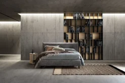 Letto imbottito con contenitore Charlie Artigianale a prezzo ribassato