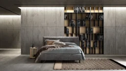 Letto imbottito con contenitore Charlie Artigianale a prezzo ribassato