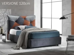 Letto imbottito con contenitore Spring Artigianale a prezzo ribassato