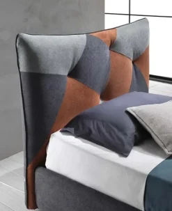 Letto imbottito con contenitore Spring Artigianale a prezzo ribassato