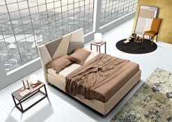 Letto imbottito con contenitore Plot Artigianaletti a prezzo ribassato