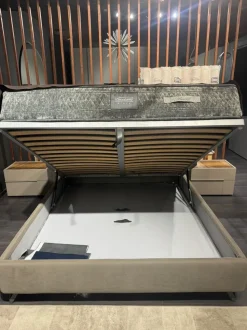 Letto imbottito con contenitore Fun double compact Bside a prezzo ribassato