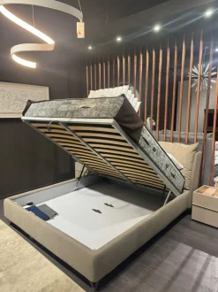 Letto imbottito con contenitore Fun double compact Bside a prezzo ribassato