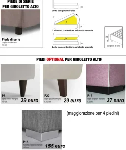 Letto imbottito con contenitore Pegaso Salvetti a prezzo scontato