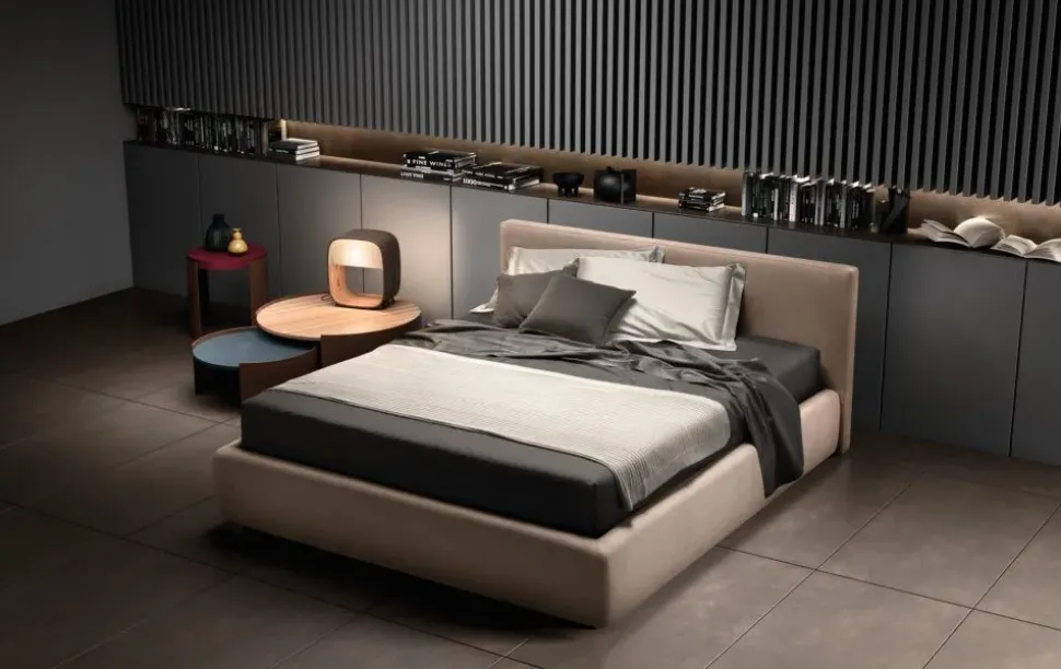 Letto imbottito con contenitore Happy Samoa a prezzo scontato