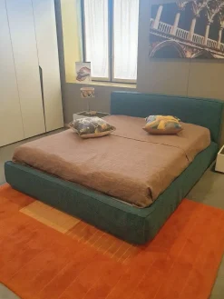 Letto imbottito con contenitore Zoom Excò a prezzo ribassato