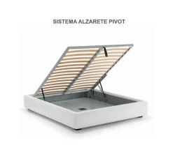 Letto imbottito con contenitore Js Samoa a prezzo scontato