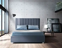 Letto imbottito con contenitore Navajo alto Artigiana letti a prezzo ribassato