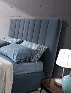 Letto imbottito con contenitore Navajo alto Artigiana letti a prezzo ribassato