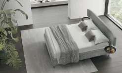Letto imbottito con contenitore Berge' V&nice a prezzo scontato