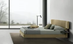 Letto imbottito con contenitore Berge' V&nice a prezzo scontato