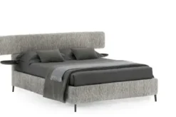 Letto imbottito con contenitore Berge' V&nice a prezzo scontato