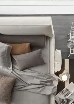 Letto imbottito con contenitore Vega duo slim V&nice a prezzo ribassato