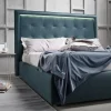 Letto imbottito con contenitore Letto pelle led italia Md work a prezzo ribassato