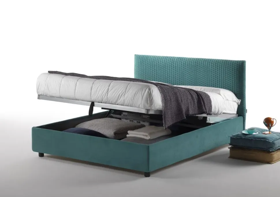 Letto imbottito con contenitore Febo Salvetti a prezzo scontato
