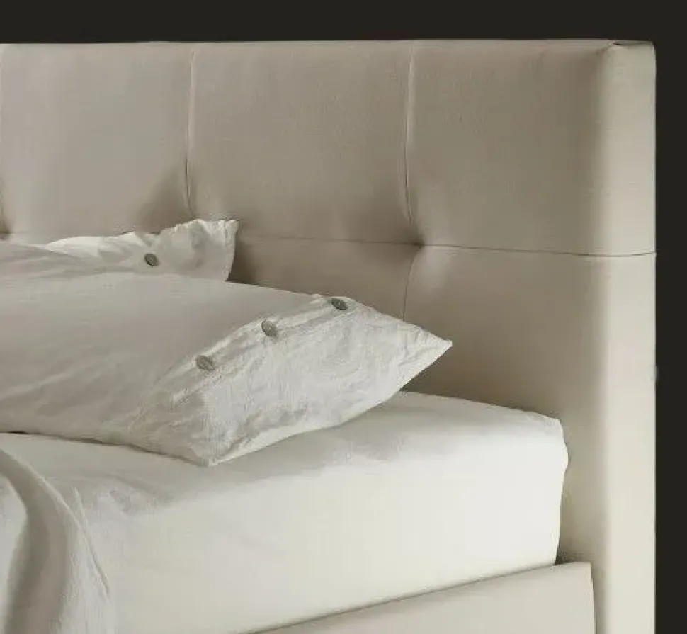 Letto imbottito con gambe Alexia light Ergogreen a prezzo ribassato