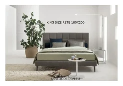 Letto imbottito con giroletto Victor trapuntato V&nice a prezzo ribassato